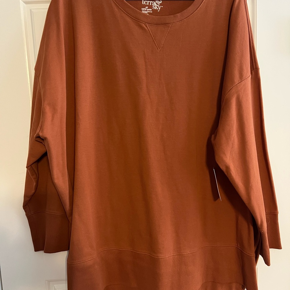 Terra & Sky Women's Sweatshirt in Rust